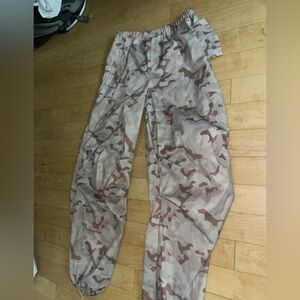 Tan camo cargo pants